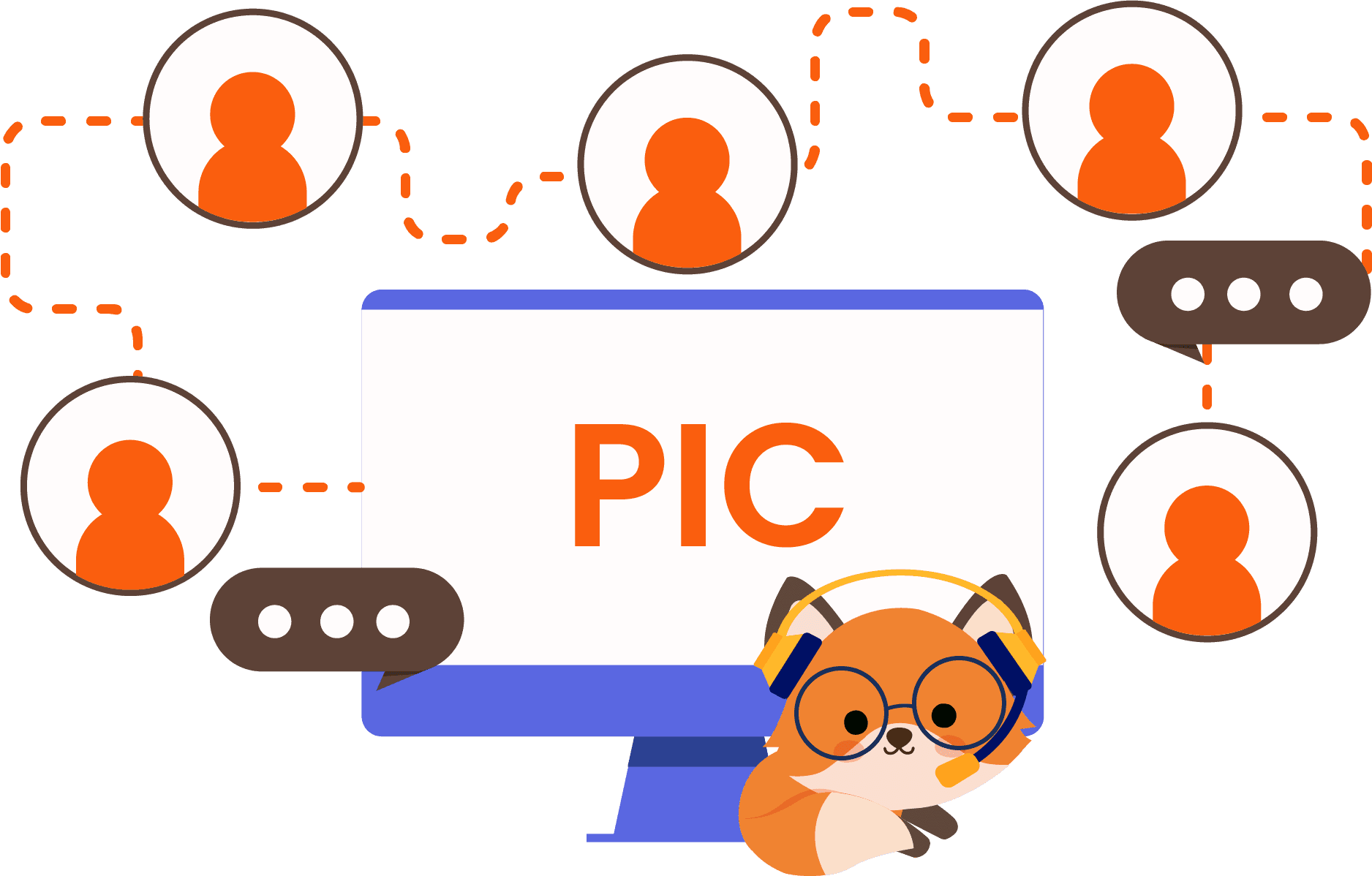 Illustrated view of the PIC module for customers